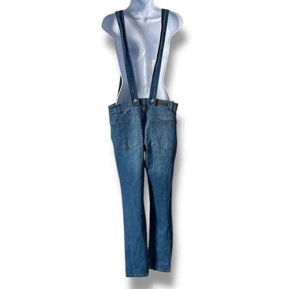Dollhouse Overalls Juniors Sz 15 Blue Distressed Denim Country Girl Farmer NWT - Picture 9 of 16